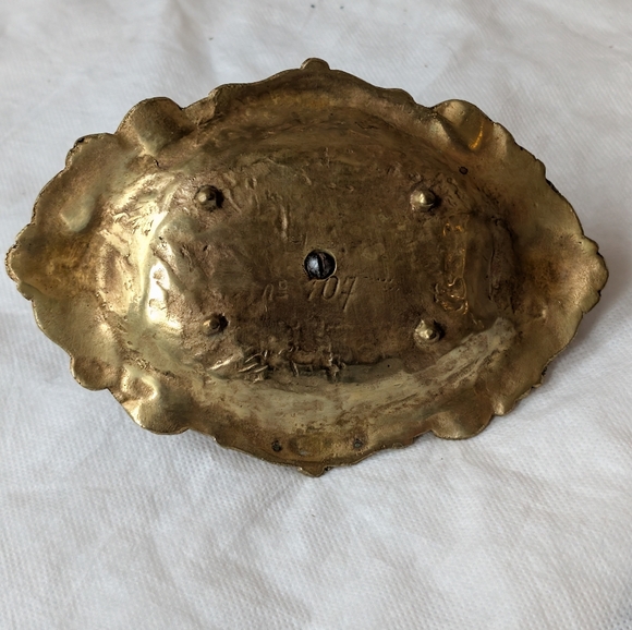 Vintage 1920s 1930s Art Deco Ashtray | Bruxelles Belgium | Brass Boy Peeing - Picture 6 of 10